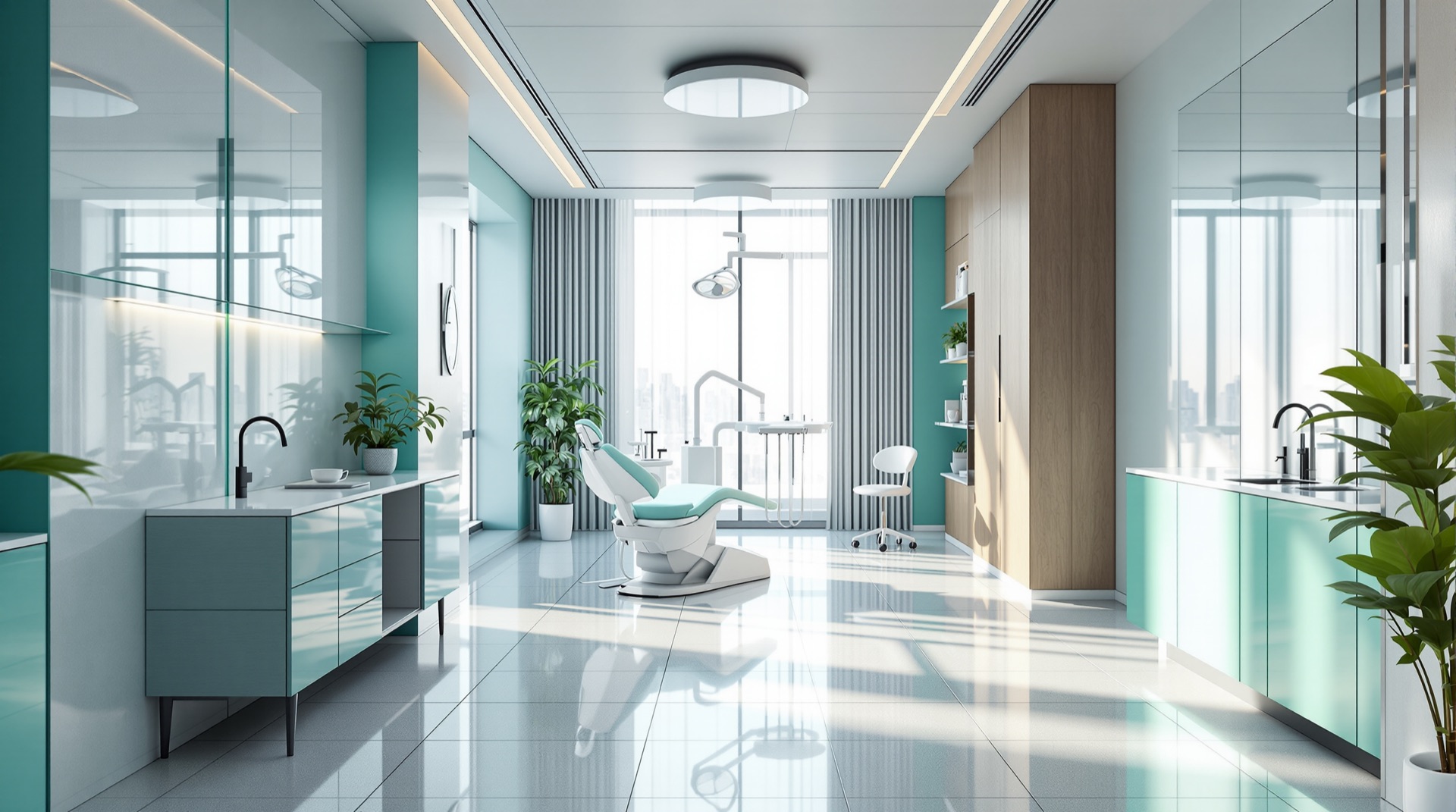 Modern dental clinic interior